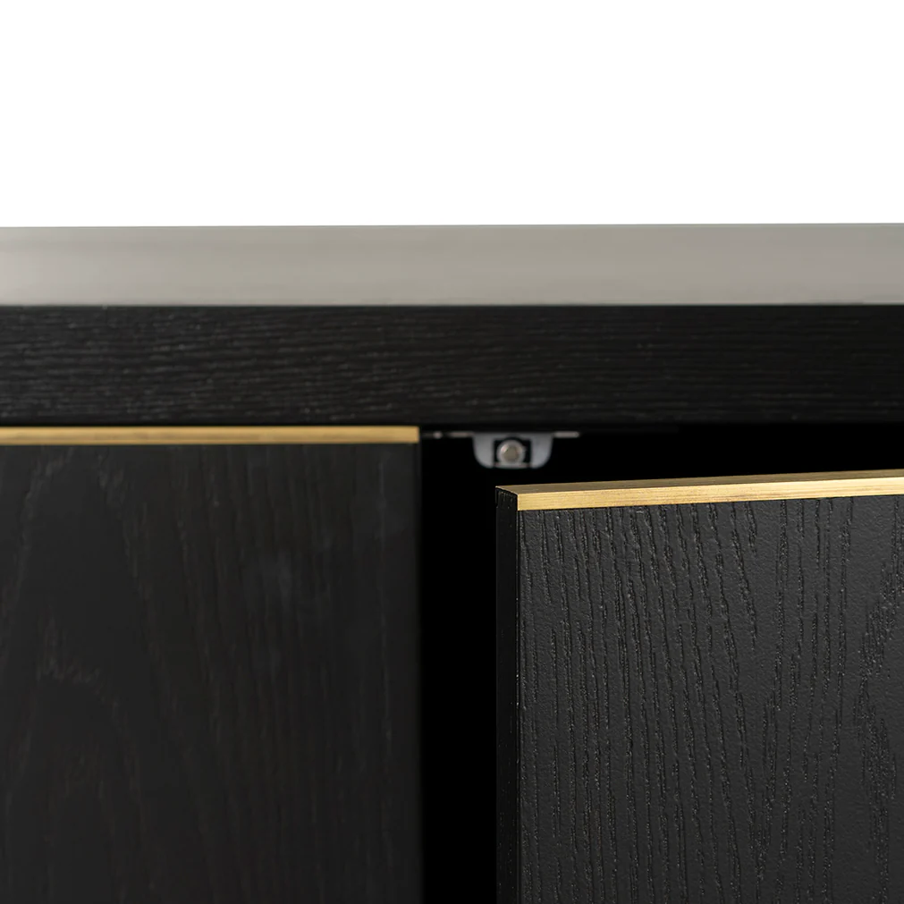 Tủ Console Hiện Đại Phong Cách Đơn Giản Viền Vàng