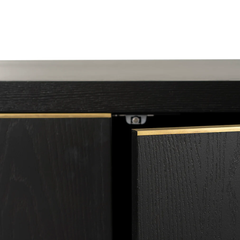 Tủ Console Hiện Đại Phong Cách Đơn Giản Viền Vàng