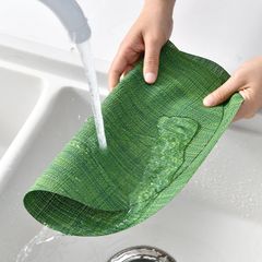 Tấm Lót Bàn Ăn PVC Cách Nhiệt Hình Bán Nguyệt