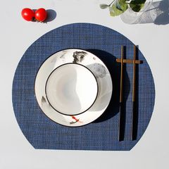 Tấm Lót Bàn Ăn PVC Cách Nhiệt Hình Bán Nguyệt