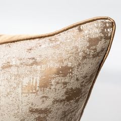 Vỏ Gối Tựa Lưng Trang Trí Thêu Cao Cấp Size 50cm - Trừu Tượng Nâu