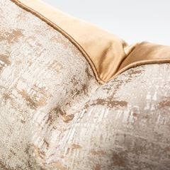 Vỏ Gối Tựa Lưng Trang Trí Thêu Cao Cấp Size 50cm - Trừu Tượng Nâu