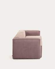 Ghế Sofa Băng Dài Đơn Giản Nhung Tăm Phối Gối Tựa Vuông
