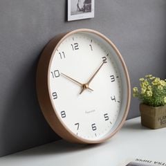 Đồng Hồ Gỗ Treo Tường Solid Wood Có Kim Giây Hàn Quốc