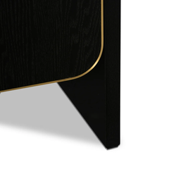 Tủ Console Hiện Đại Phong Cách Đơn Giản Viền Vàng