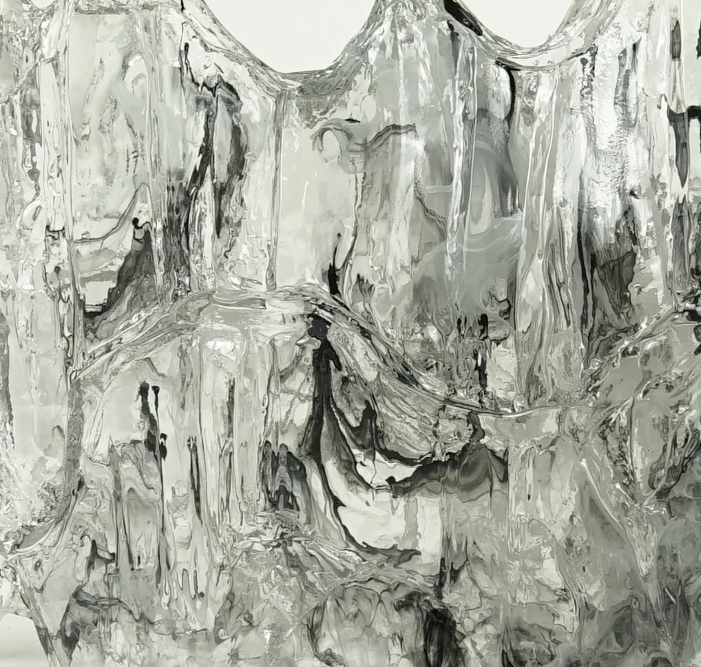 Tượng Khối Thạch Decor Màu Thạch Tím Hình Dãy Núi Sang Trọng