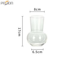 Bình Hoa Thủy Tinh Bắc Âu Đơn Giản Cắm Hoa Thấp