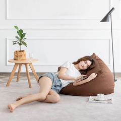 Ghế Lười Túi Đậu Hình Trụ Vuông Cotton Thun Mềm Mại