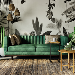 Ghế Sofa Madison Tông Xanh Nhiệt Đới