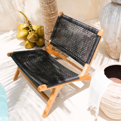 Ghế Đan Lưới Pantio Gỗ Teak