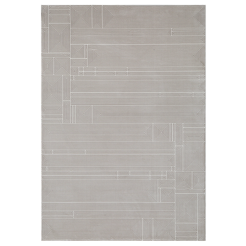 Thảm Lông Sợi Dệt Nổi Polyropylen Siêu Mềm Sọc Vuông Nhẹ