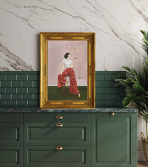 Tranh Treo Tường Adelaide Phong Cách Cổ Điển Red Clothing