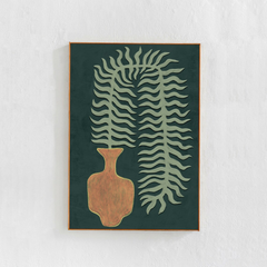 Tranh Treo Tường Bộ Bình Hoa Scandinavian Green Fern