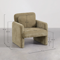 Ghế Armchair Chenille