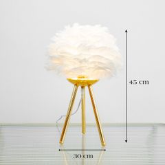 Đèn Ngủ Để Bàn Lông Vũ Sang Trọng Ấm Áp