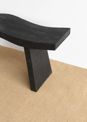 Ghế Băng Dài Gỗ Gợn Sóng 115cm