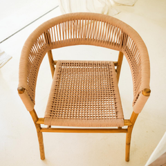 Ghế Gỗ Tần Bì Đan Dây Dù Rory
