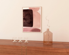 Tranh Treo Tường Trừu Tượng Hồng Nâu Sẫm