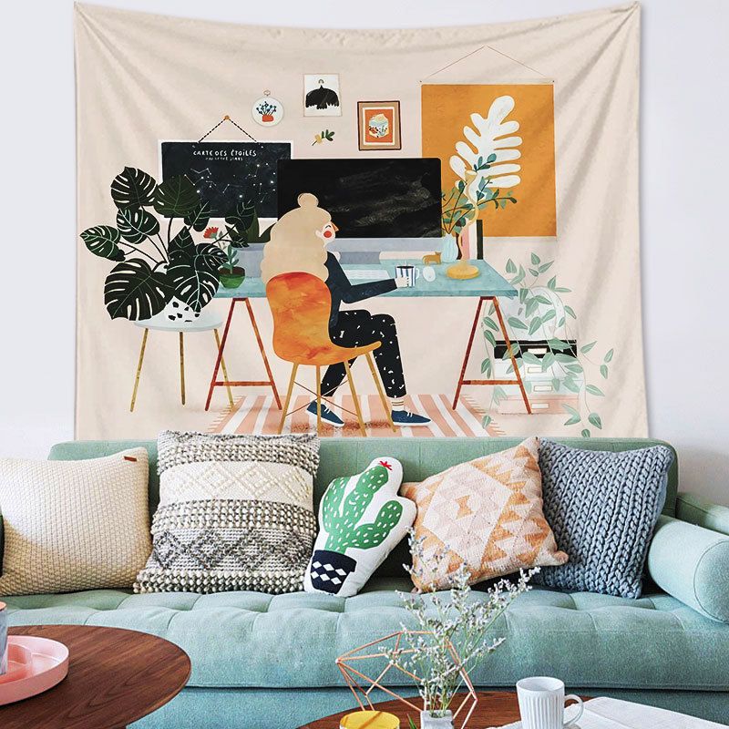 Tranh Vải Treo Tường Hoạt Hình Đáng Yêu