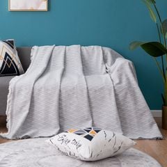 Thảm Phủ Sofa Trơn Kẻ Sọc Màu Trơn Trang Trí Ghế Sofa Nhiều Size