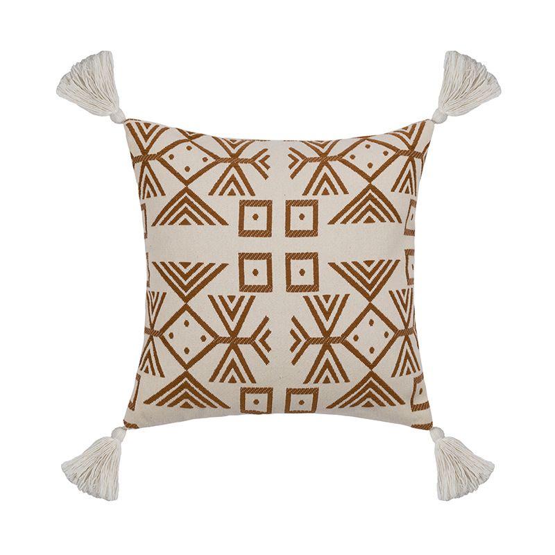 Set Vỏ Gối Tựa Lưng Phong Cách Nâu Be Tối Giản - Set 6