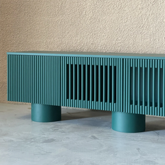 Tủ TiVi Décor Phòng Khách Phong Cách Mid Century Color Block