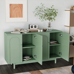 Tủ Sideboard Tối Giản Tông Xanh Mint Hiện Đại