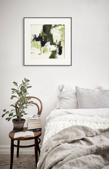 Tranh Trừu Tượng Olive Green Painting Đương Đại
