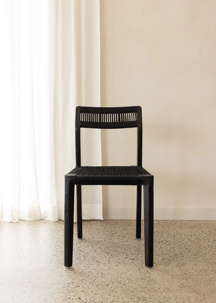 Ghế Gỗ Tần Bì Đan Dây Dù Glin
