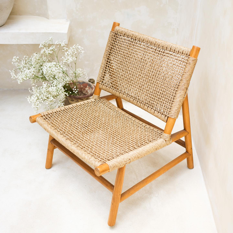 Ghế Đan Lưới Pantio Gỗ Teak