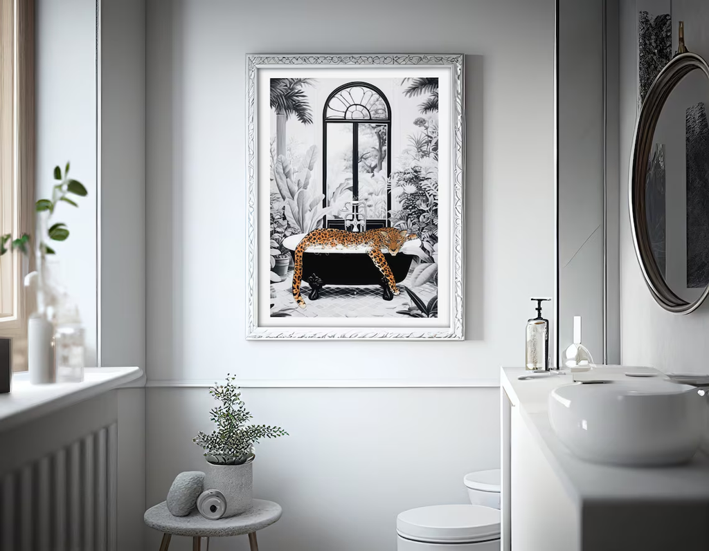 Tranh Treo Tường Tropical Leopard Sang Trọng