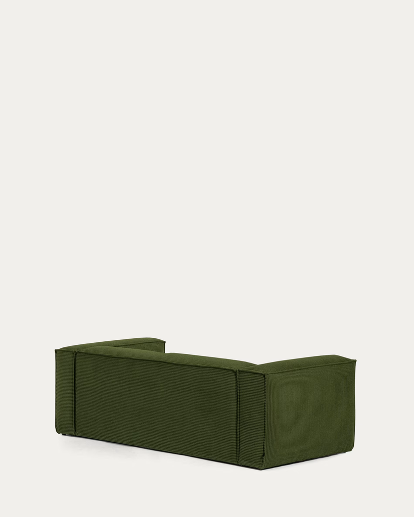 Ghế Sofa Băng Dài Đơn Giản Nhung Tăm Phối Gối Tựa Vuông