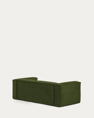 Ghế Sofa Băng Dài Đơn Giản Nhung Tăm Phối Gối Tựa Vuông