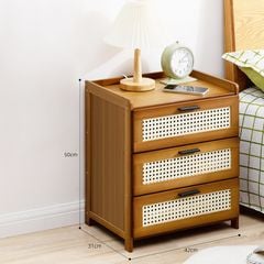 Táp Đầu Giường Gỗ Tre Nguyên Khối Bắc Âu