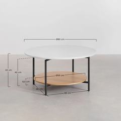 Bàn Trà Chân Sắt 2 Tầng