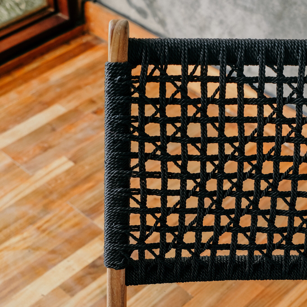 Ghế Đan Lưới Monaco Gỗ Teak