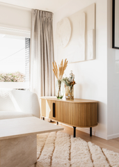 Tủ Sideboard Sọc Nomi Gỗ Tần Bì Tự Nhiên