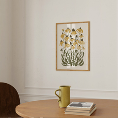 Tranh Treo Tường Boho Chic Hoa Cúc Vàng