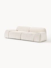 Ghế Sofa Dài Phong Cách Gấu Teddy Tay Thấp Thư Giãn