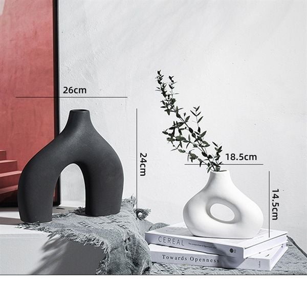 Set Bình hoa Trang Trí Khu Vực Ra Vào Kệ Tủ Bàn Làm Việc Sang Trọng