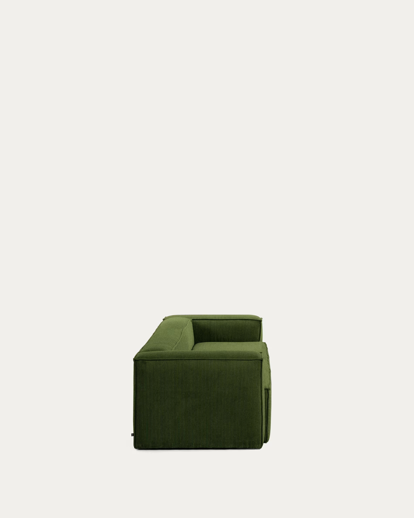 Ghế Sofa Băng Dài Đơn Giản Nhung Tăm Phối Gối Tựa Vuông
