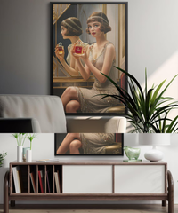 Tranh Treo Tường Vintage Lady With Perfume