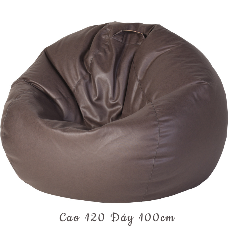 Ghế Lười Túi Đậu Da PU Chống Thấm Chống Bẩn 100x120cm