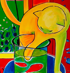 Tranh Treo Tường Henri Matisse The Cat With Red Fish