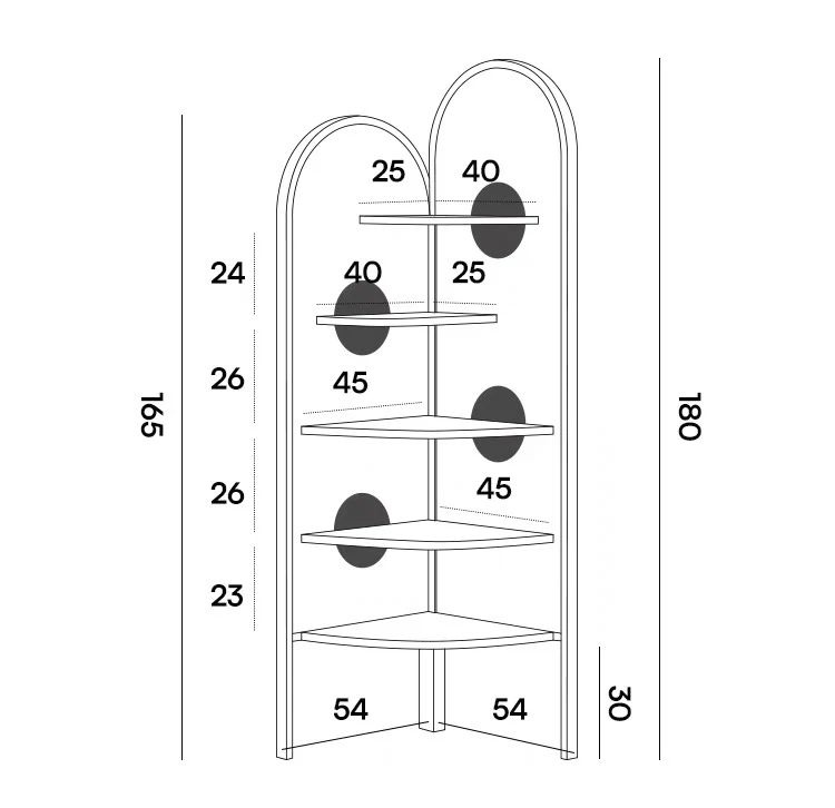 Kệ Vuông Góc Decor Phong Cách Vintage