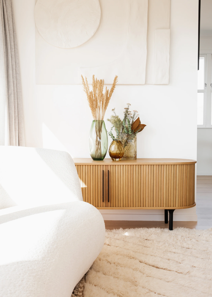 Tủ Sideboard Sọc Nomi Gỗ Tần Bì Tự Nhiên