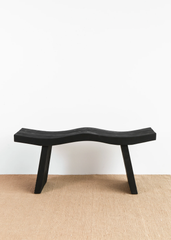 Ghế Băng Dài Gỗ Gợn Sóng 115cm