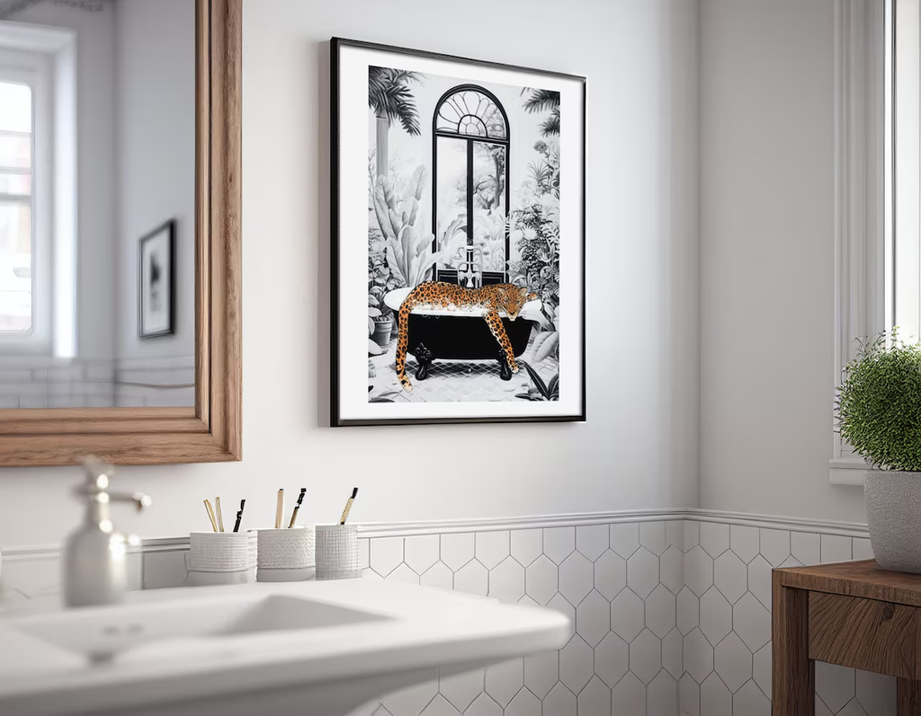 Tranh Treo Tường Tropical Leopard Sang Trọng