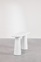 Bàn Console Gợn Sóng 2 Chân Trụ Lớn