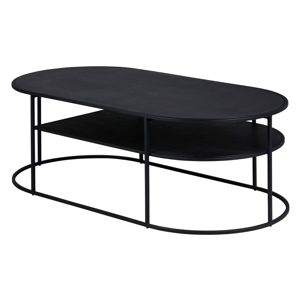 Bàn Trà Khung Sắt Mặt Gỗ Grayson